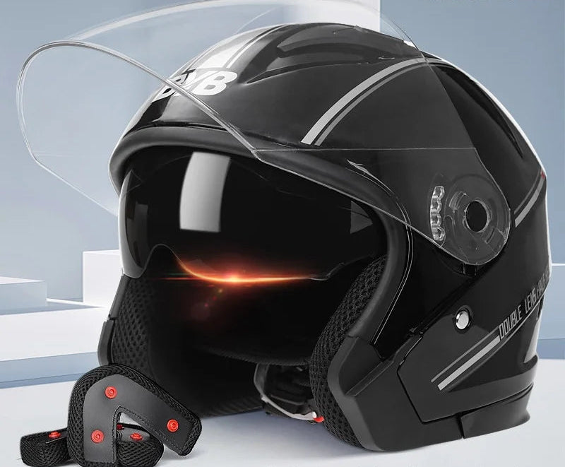 STRADA BYB - Capacete com viseira dupla