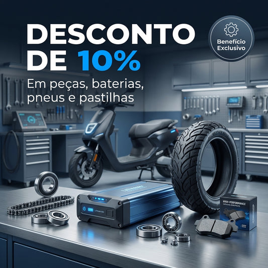 Desconto de 10% em componentes